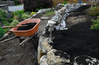 Garden wall construction