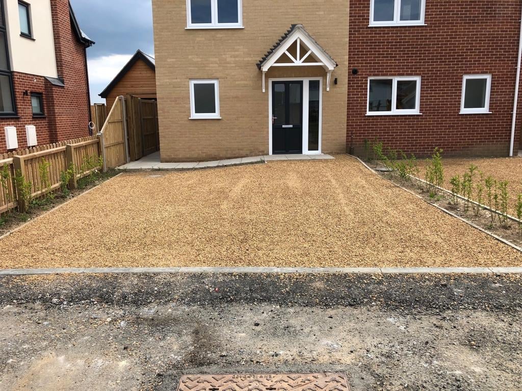 New gravel driveway