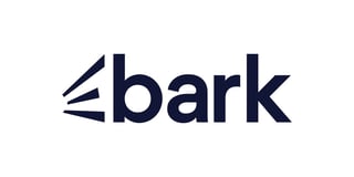 Bark logo featuring stylized lines and dark blue text spelling out the word bark